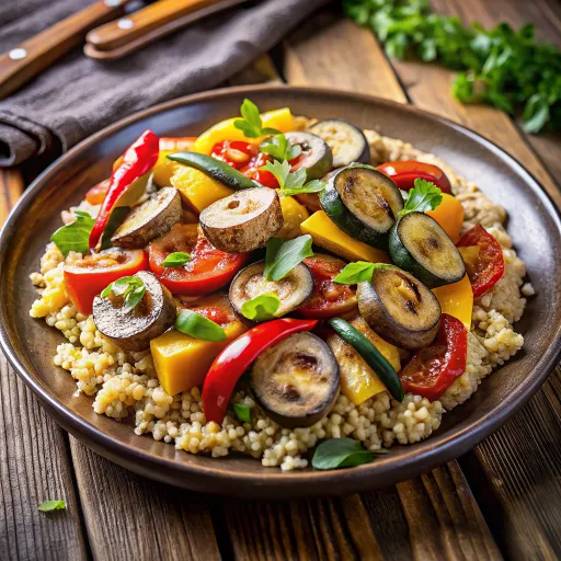 Izgara Sebzeli Bulgur Pilavı