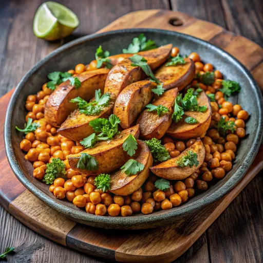 Nohutlu Tatlı Patates Tako